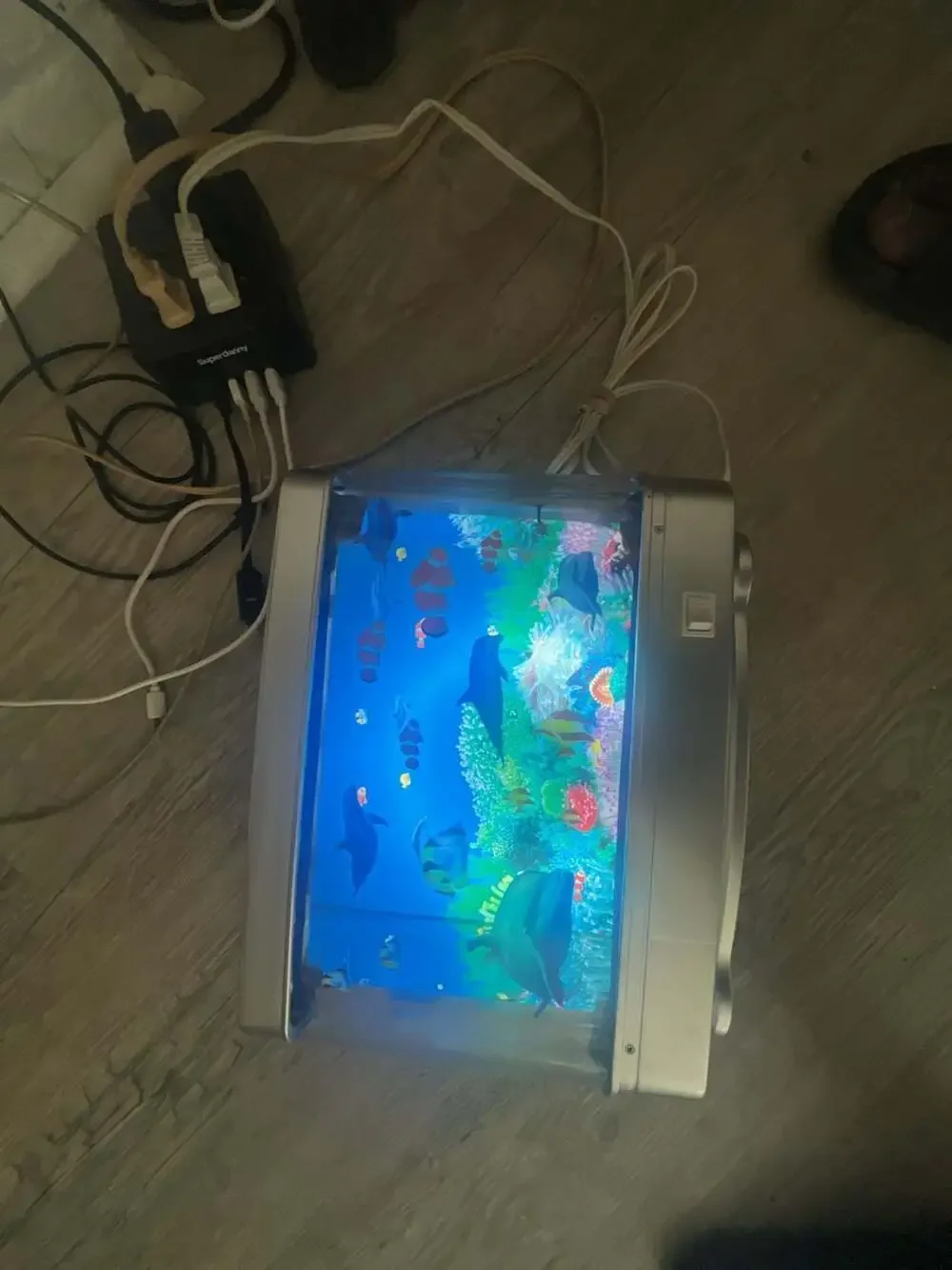 Artificial Tropical Fish Aquarium Lamp Virtual Ocean in Motion Night Light